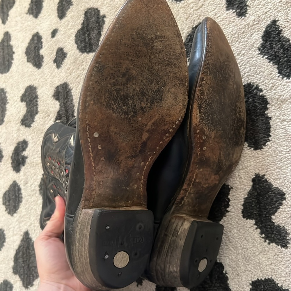 Vintage ACME Inlay Cowboy Boots RARE - Picture 4 of 5